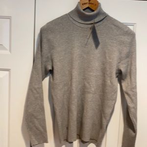RL Grey Heather Turtleneck Sweater